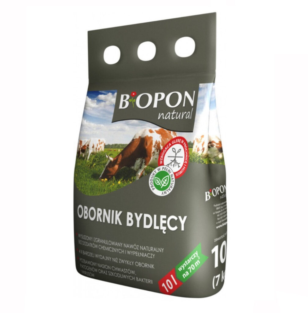 Natural obornik granulowany bydlęcy 10 l BIOPON
