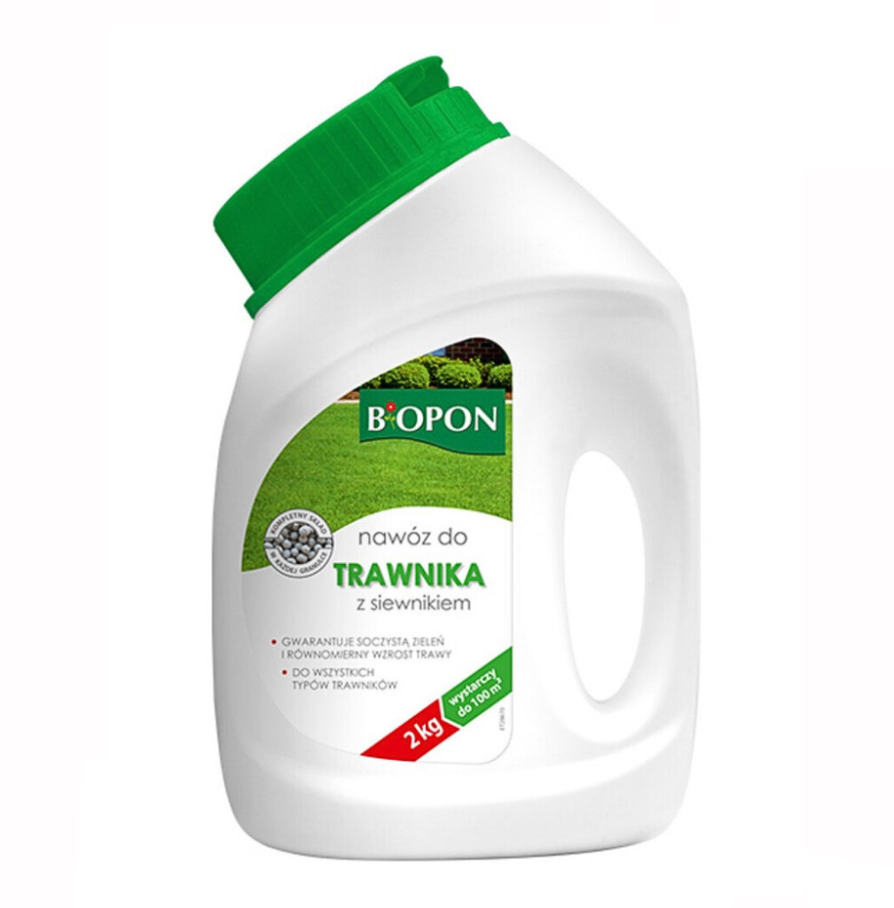 Nawóz do trawnika z siewnikiem 2 kg BIOPON