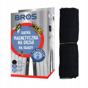 Siatka magnetyczna na drzwi 100x220 cm czarna Bros