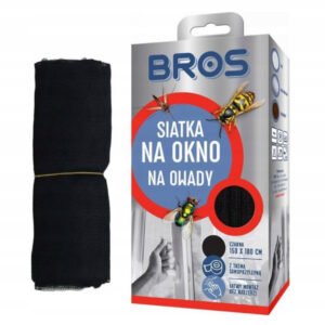 Siatka na okno 150x180 czarna Bros