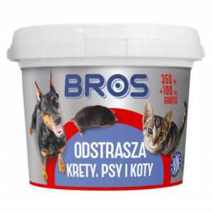 Preparat odstraszający na krety, psy i koty 350 ml+100 ml GRATIS Bros