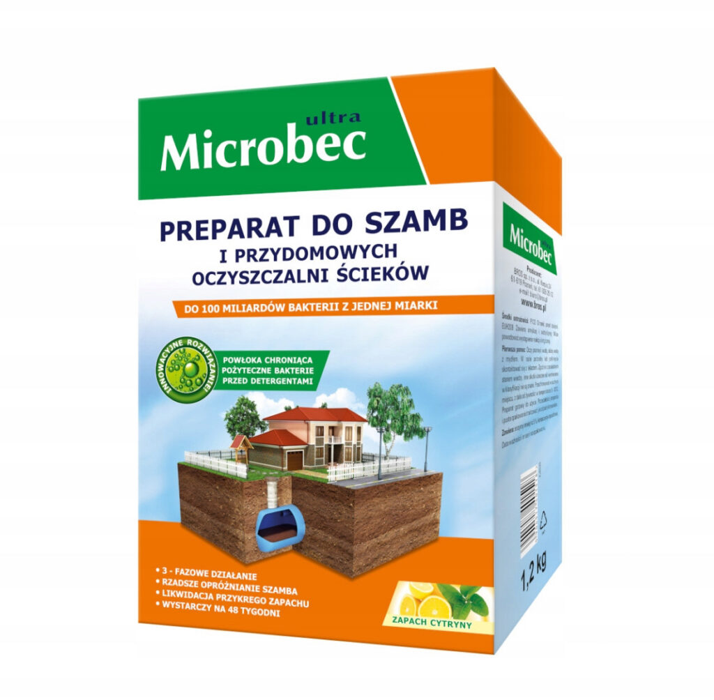 Microbec ULTRA preparat do szamb – zapach cytryny 1,2 kg