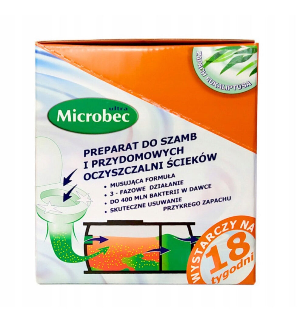 MICROBEC ULTRA preparat do szamb – zapach eukaliptusa 450 g