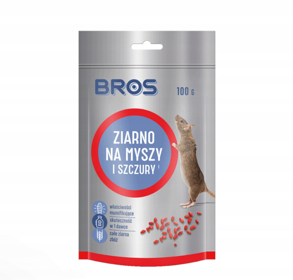 Ziarno na myszy i szczury 100 g Bros