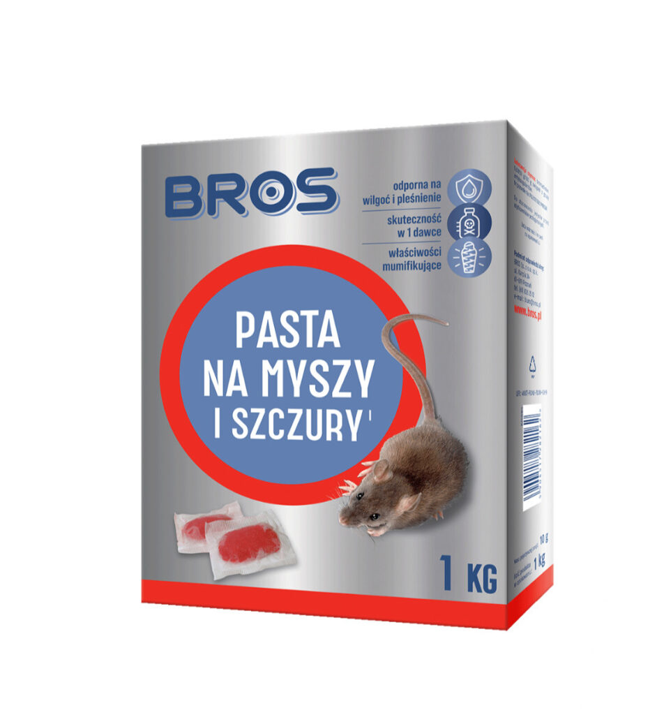 Pasta na myszy i szczury 1 kg Bros