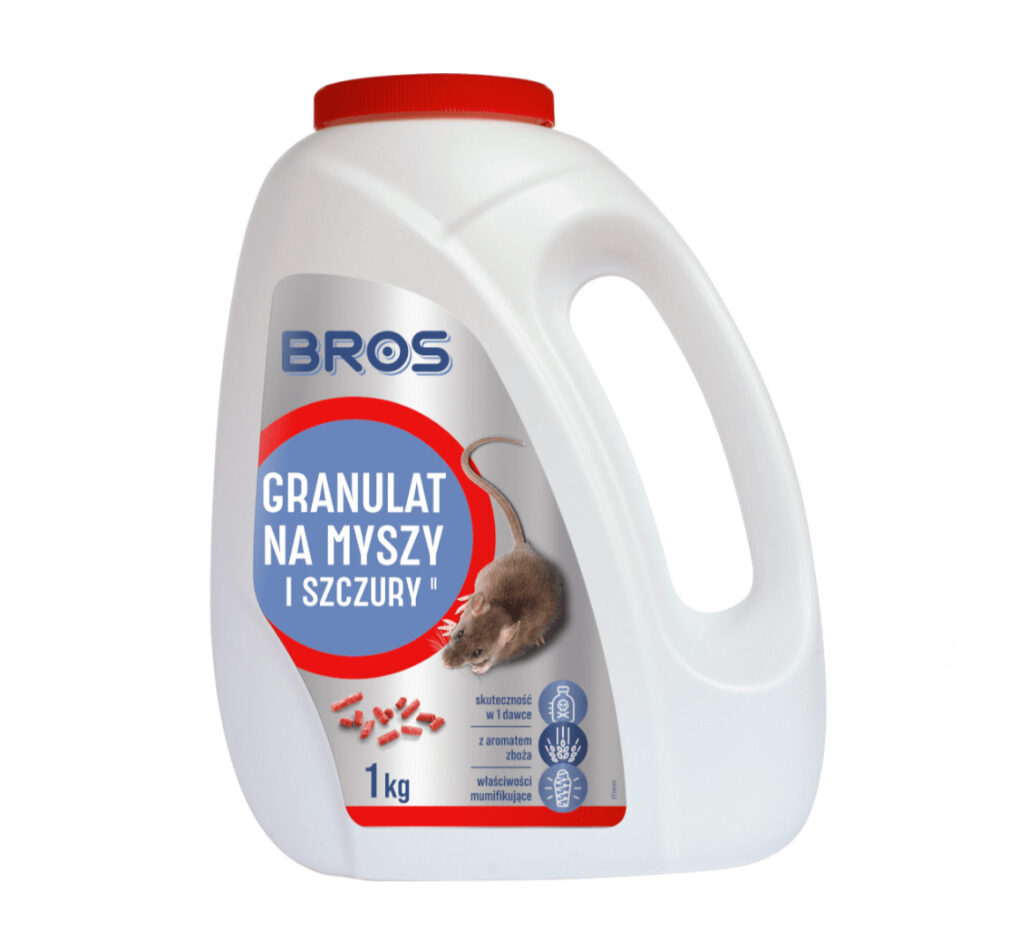 Granulat na myszy i szczury 1 kg Bros