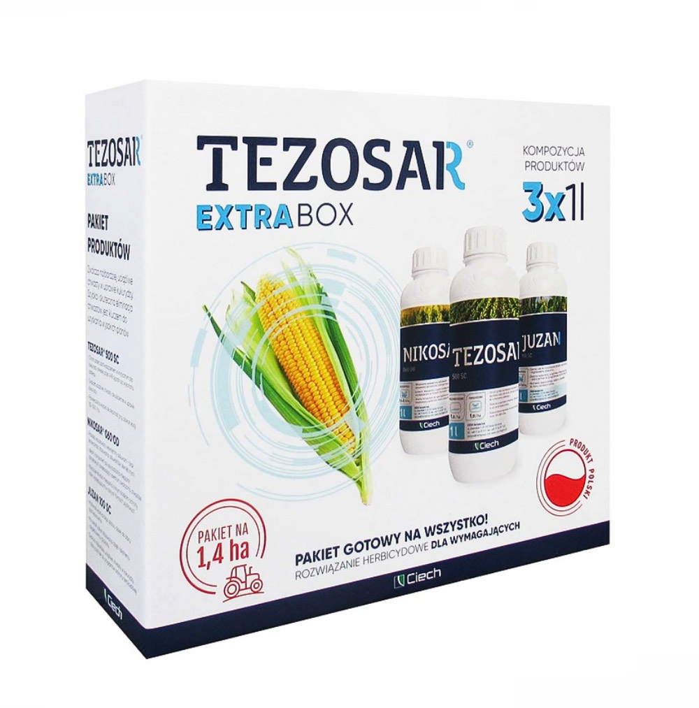 Tezosar Extra Box na 1,4HA - Nikosar 1 l + Tezosar 1 l + Juzan 1 l