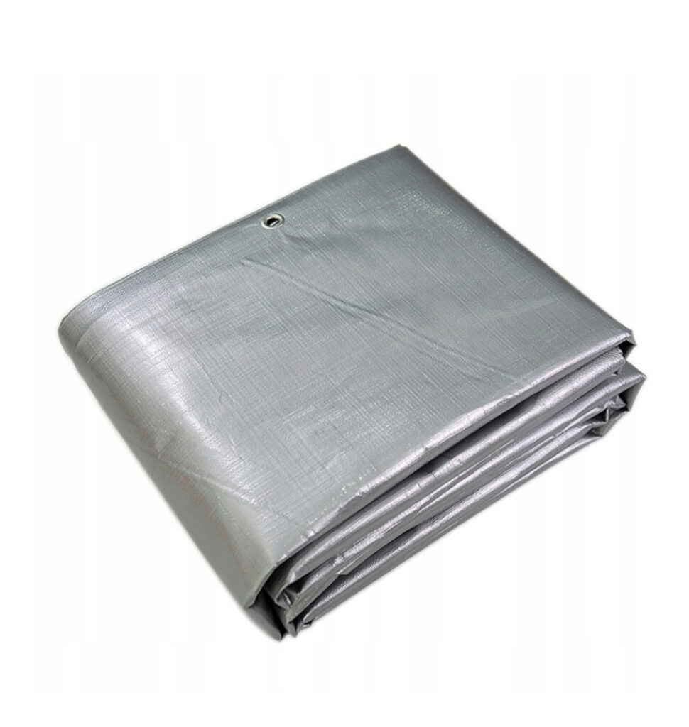 Plandeka srebrna mocna 4 x 6 m 120 g