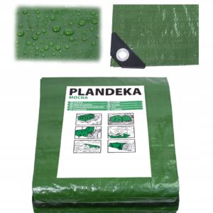 Plandeka zielona mocna 5 x 8 m 120 g