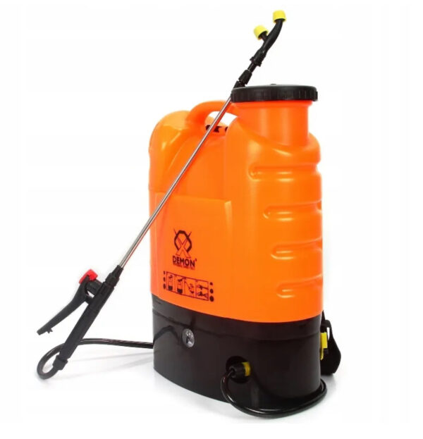 Opryskiwacz plecakowy elektryczny 16 l pomarańczowy Demon - obrazek 3