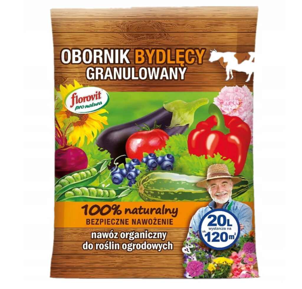 Obornik granulowany bydlęcy 20 l Florovit Pro Natura