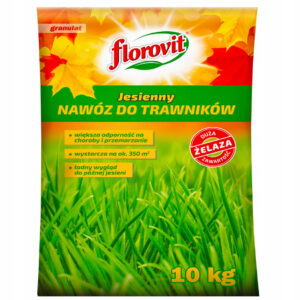 Nawóz jesienny do trawników granulat 10 kg Florovit