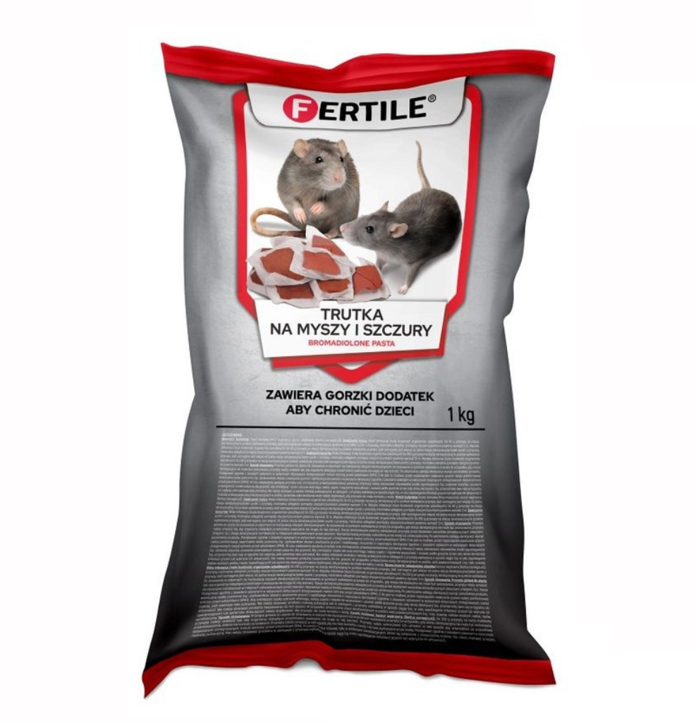 Pasta na myszy i szczury 1 kg czerwona Fertile