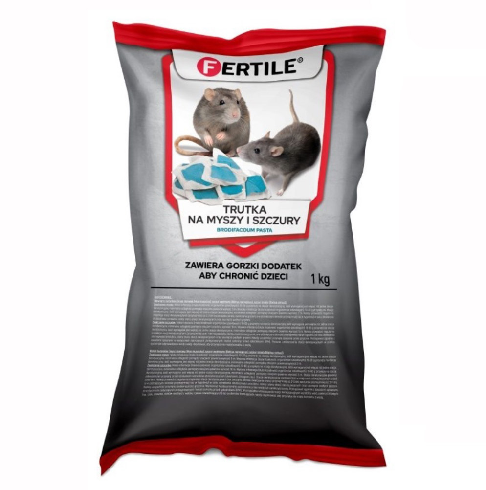Pasta na myszy i szczury 1 kg niebieska Fertile
