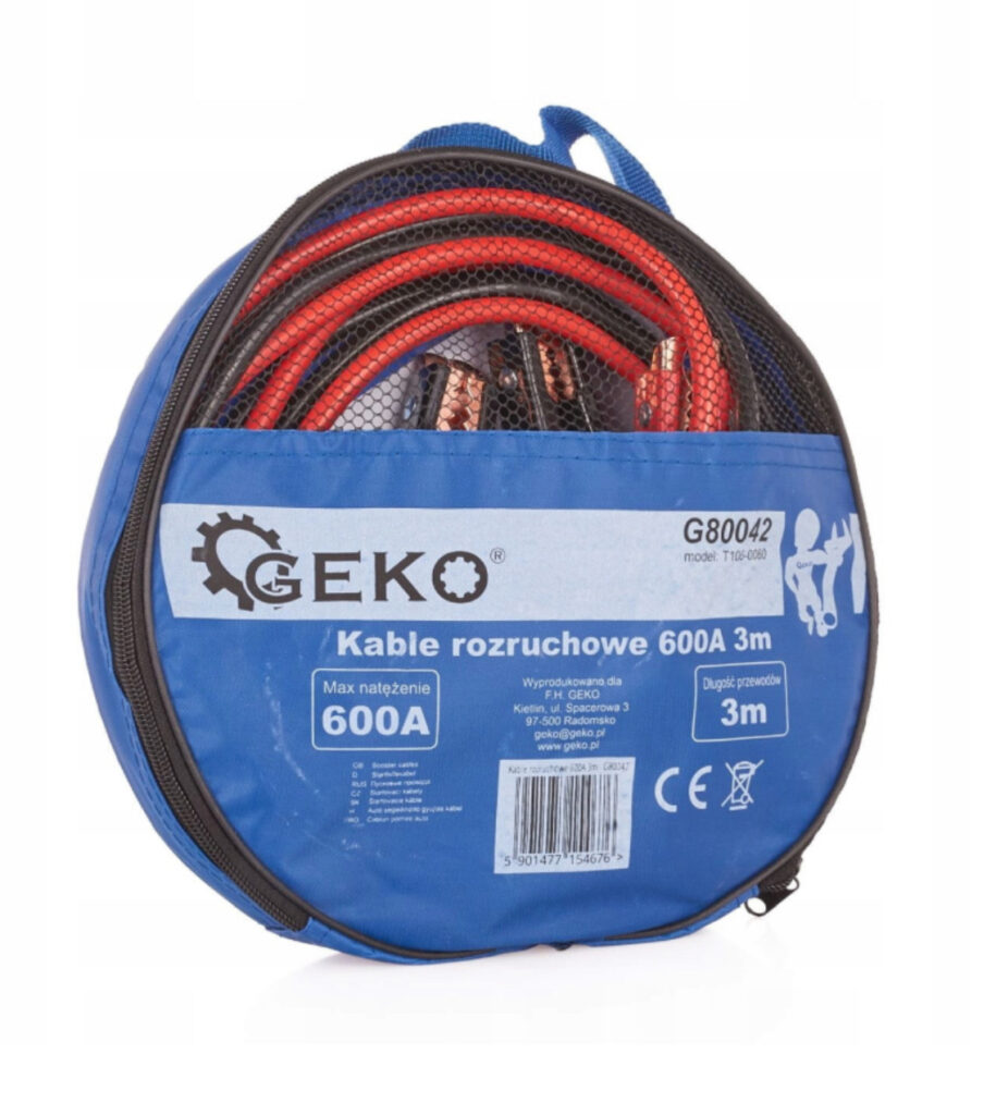 Kable rozruchowe 600A 3m GEKO