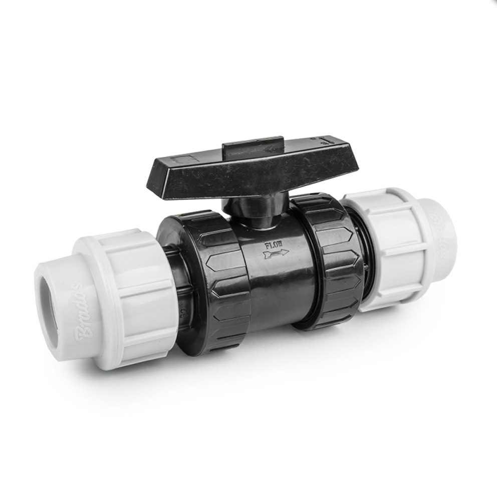 Zawór kulowy PE-PE 50 Bradas