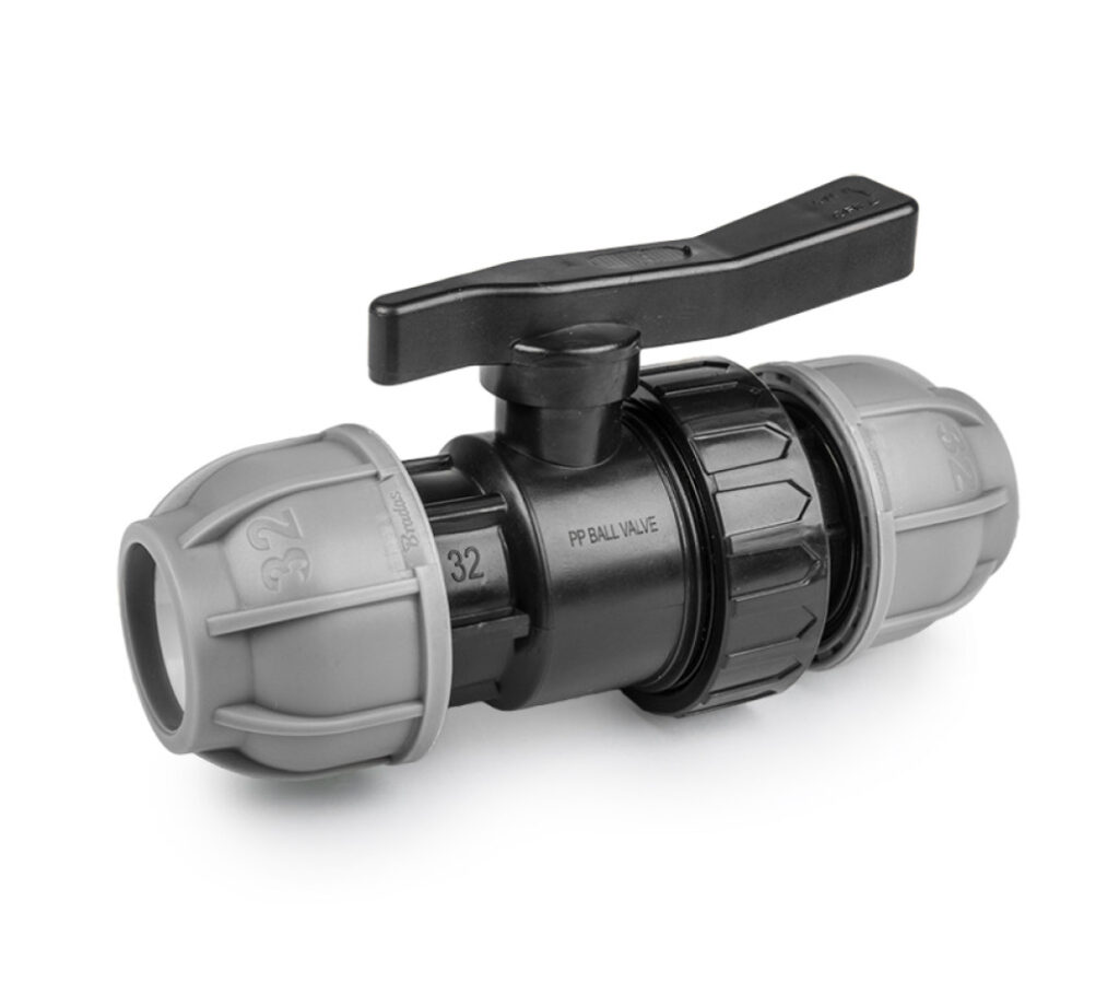 Zawór do rur PE 25 mm PN10 Bradas