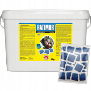 Trutka na myszy i szczury niebieska pasta 4 kg Ratimor