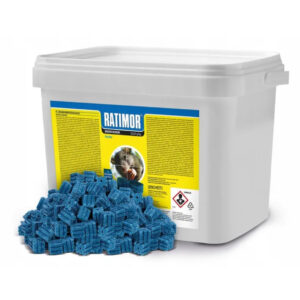 Trutka na szczury i myszy kostka woskowa 20g Ratimor 3kg