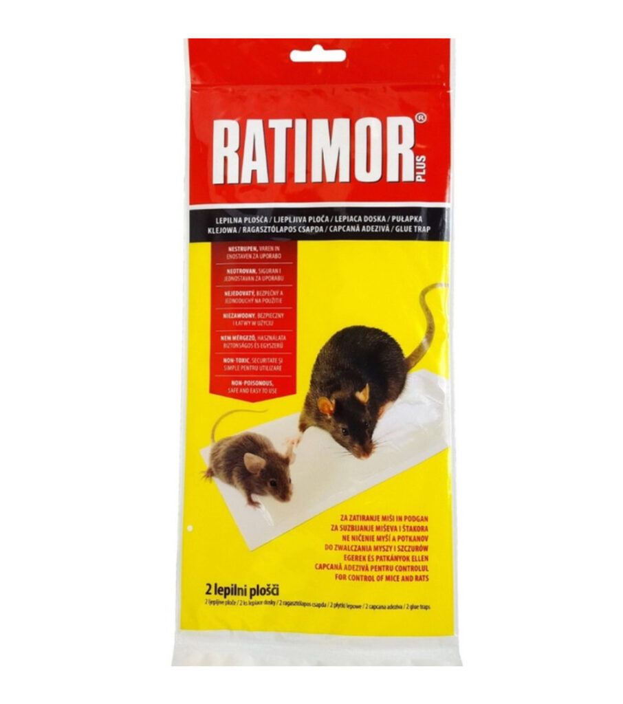 Pułapka klejowa na szczury i myszy Ratimor Plus - 2 arkusze