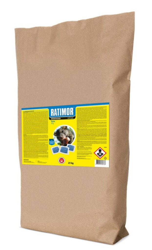 Trutka na myszy i szczury niebieska pasta 25 kg Ratimor