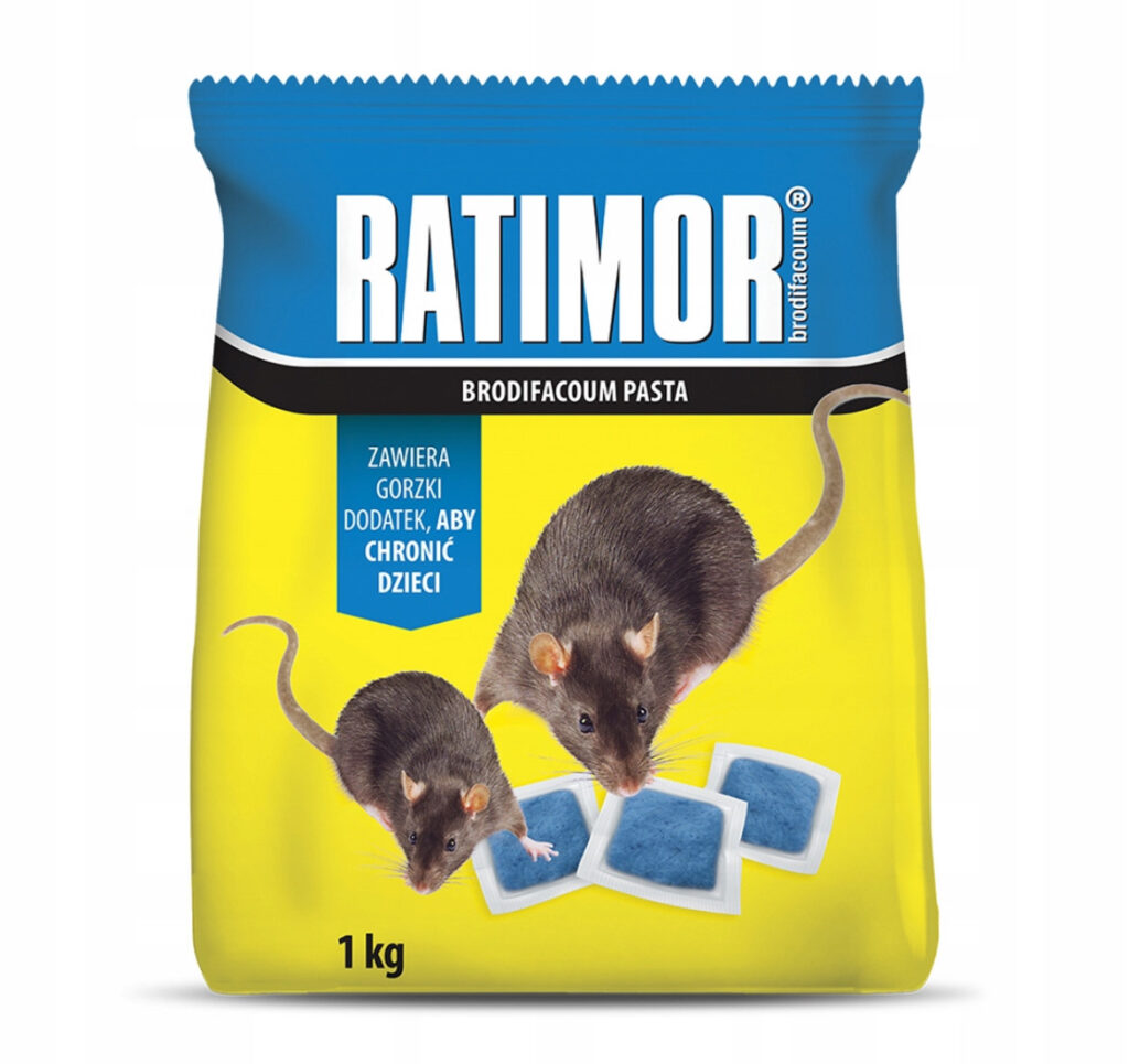 Trutka na myszy i szczury niebieska pasta 1 kg Ratimor