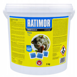 Trutka na myszy i szczury niebieska pasta 3 kg Ratimor