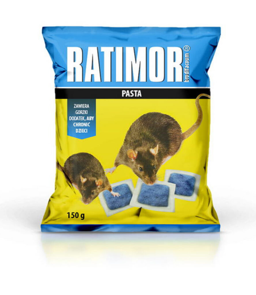 Trutka na myszy i szczury niebieska pasta 150 g Ratimor