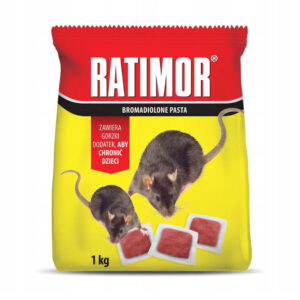 Trutka na myszy i szczury czerwona pasta 1 kg Ratimor