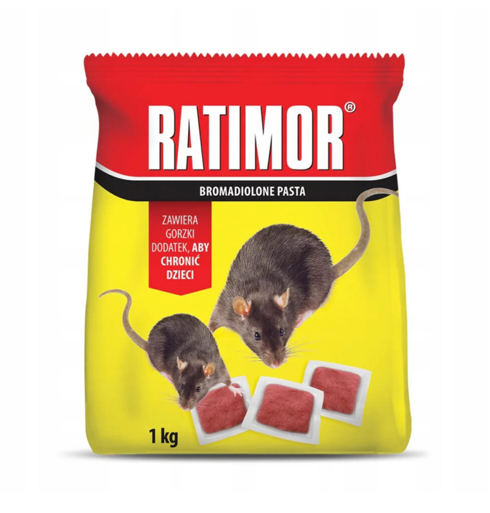 Trutka na myszy i szczury czerwona pasta 1 kg Ratimor